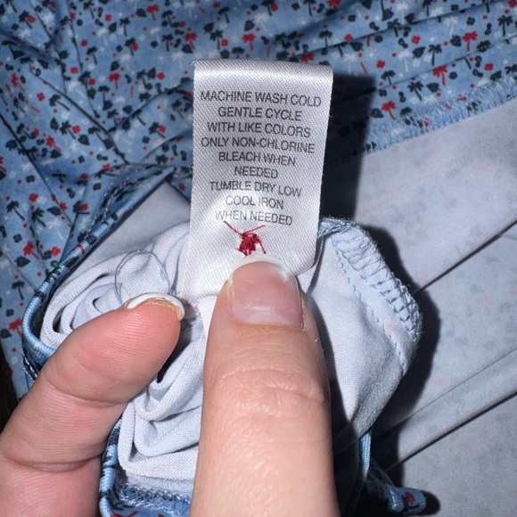 Stylish Blue Floral Polo by Flag & Anthem - Picture 7 of 7